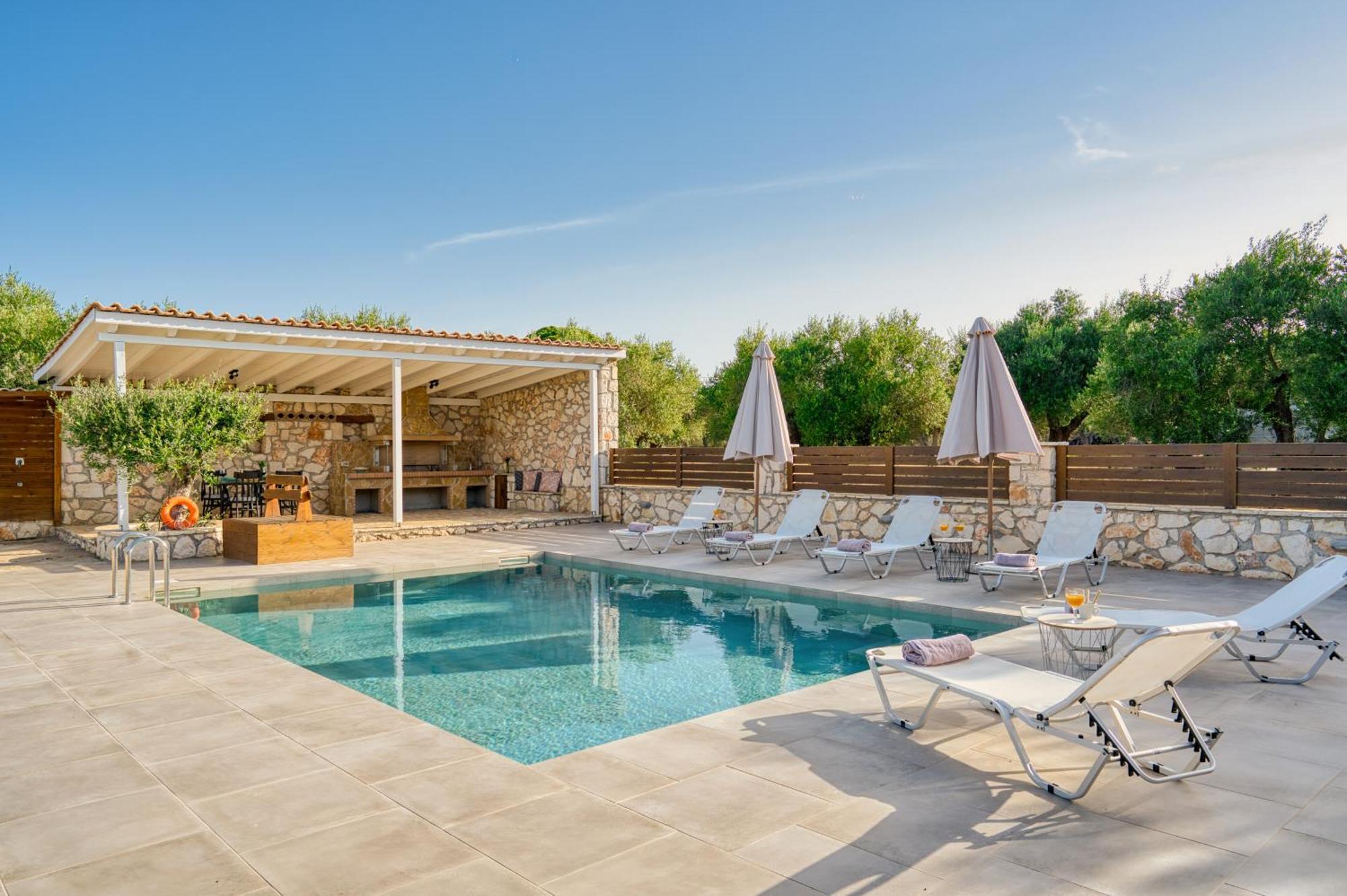 Astarte Villas - Astra Private Villas With Pool Vasilikí Eksteriør billede