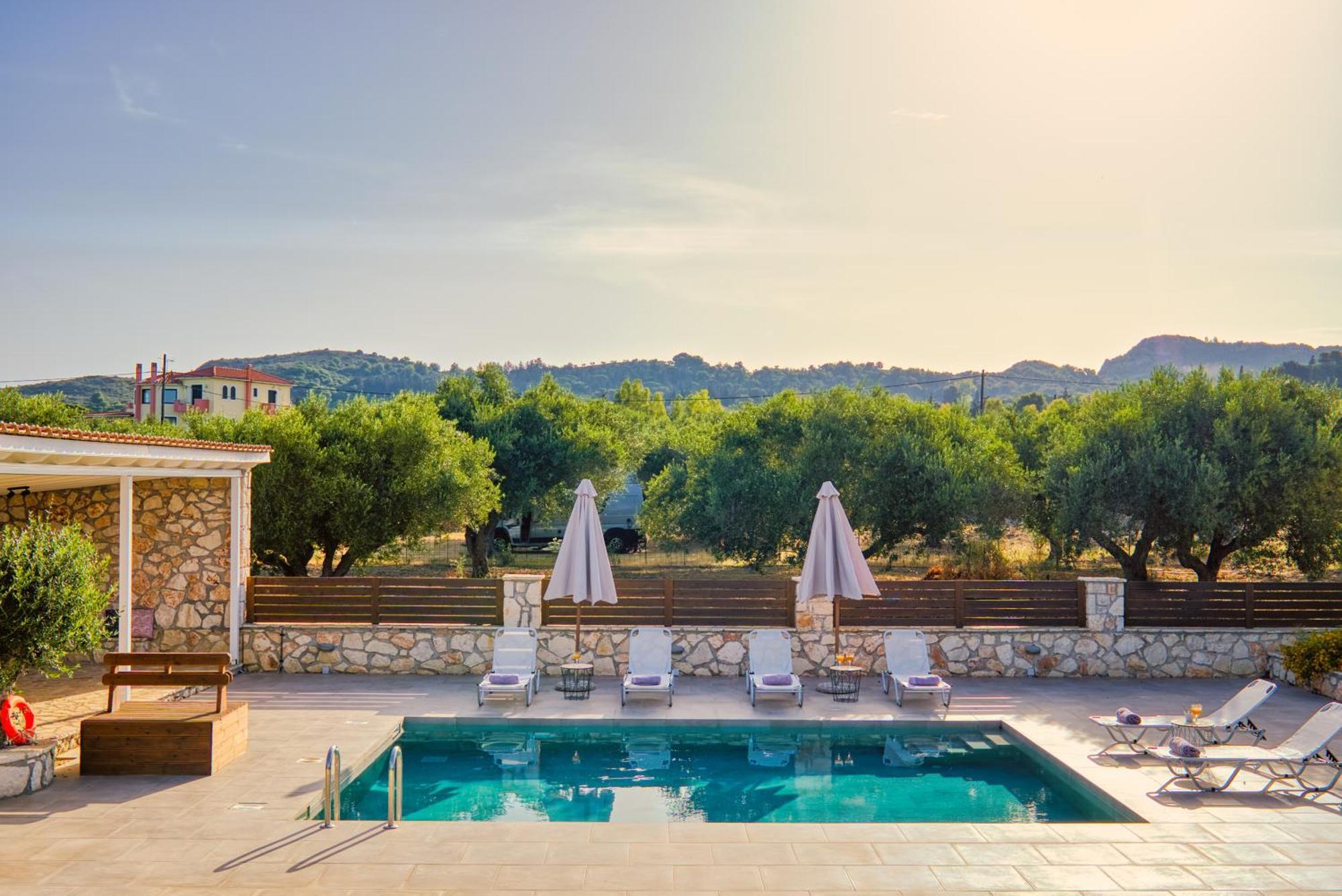 Astarte Villas - Astra Private Villas With Pool Vasilikí Eksteriør billede